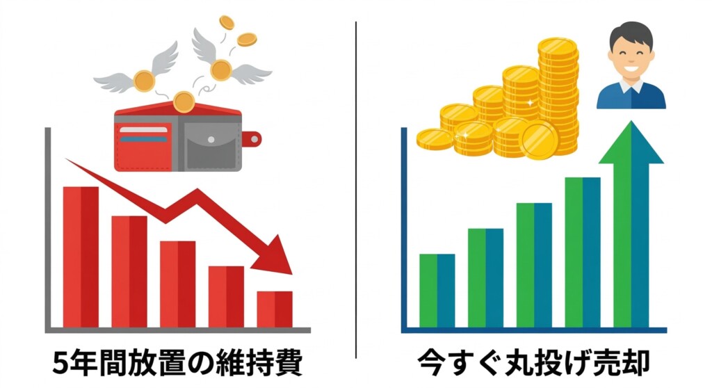 管理不全空き家から特定空き家へ指定され固定資産税が6倍になるまでのフロー図