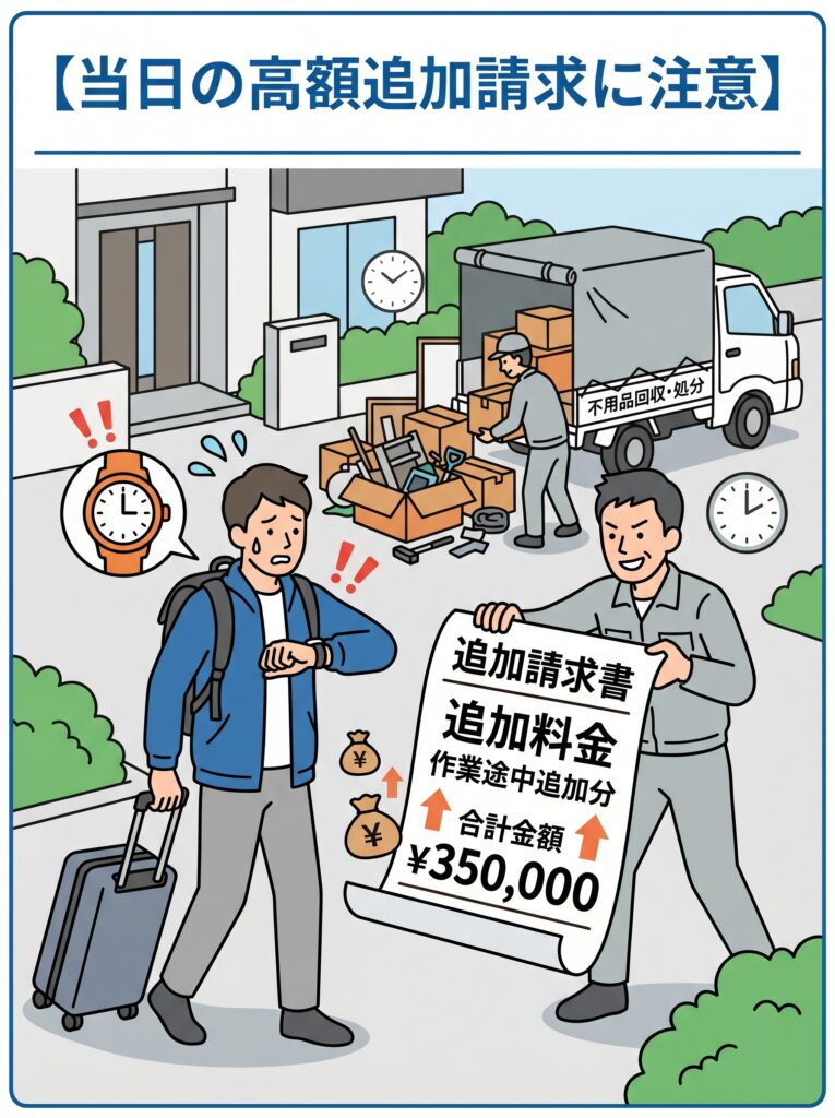 D様【遺品整理】まとめ売り特化！ 遺品整理でぼったくり被害！悪徳業者の高額追加請求の手口と見分け方