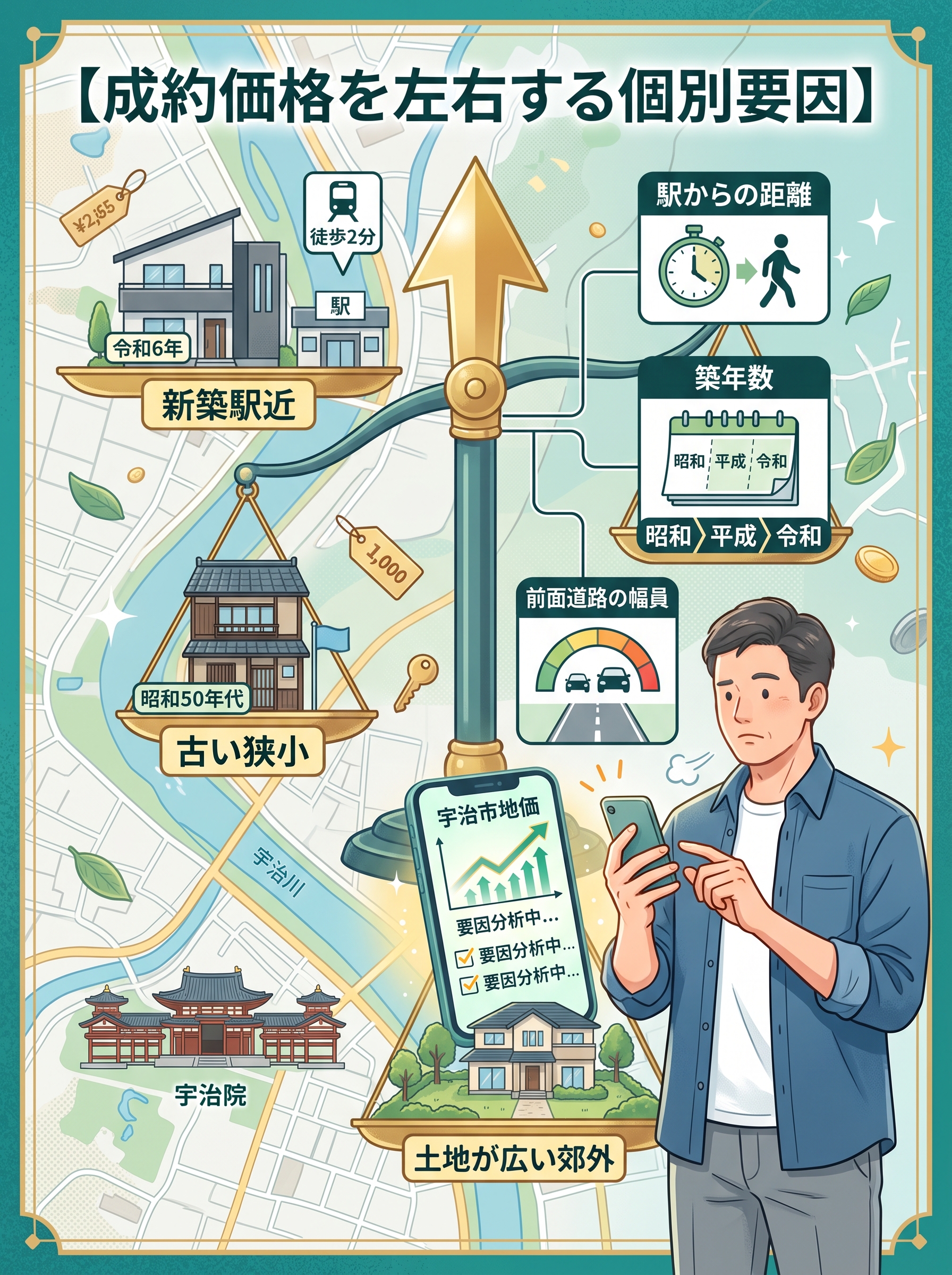 実際の成約事例と価格ギャップ