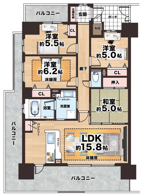 間取り(方位無し)